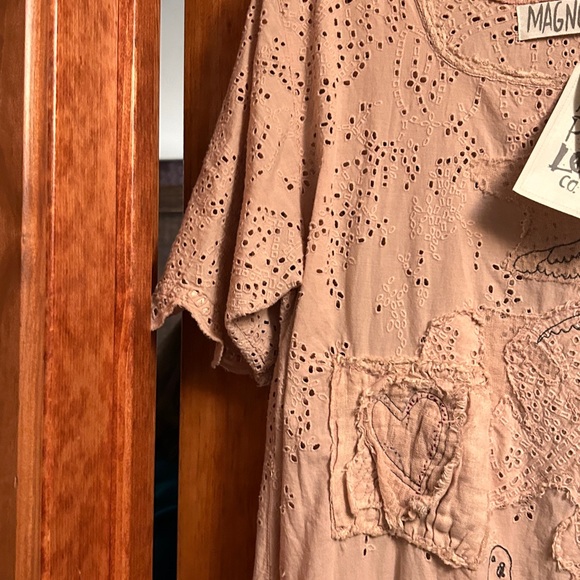 Magnolia Pearl high low dress or long shirt to wear over jeans - Picture 7 of 12